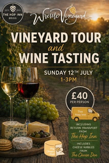 Wressle Vineyard Tour & Wine Tasting